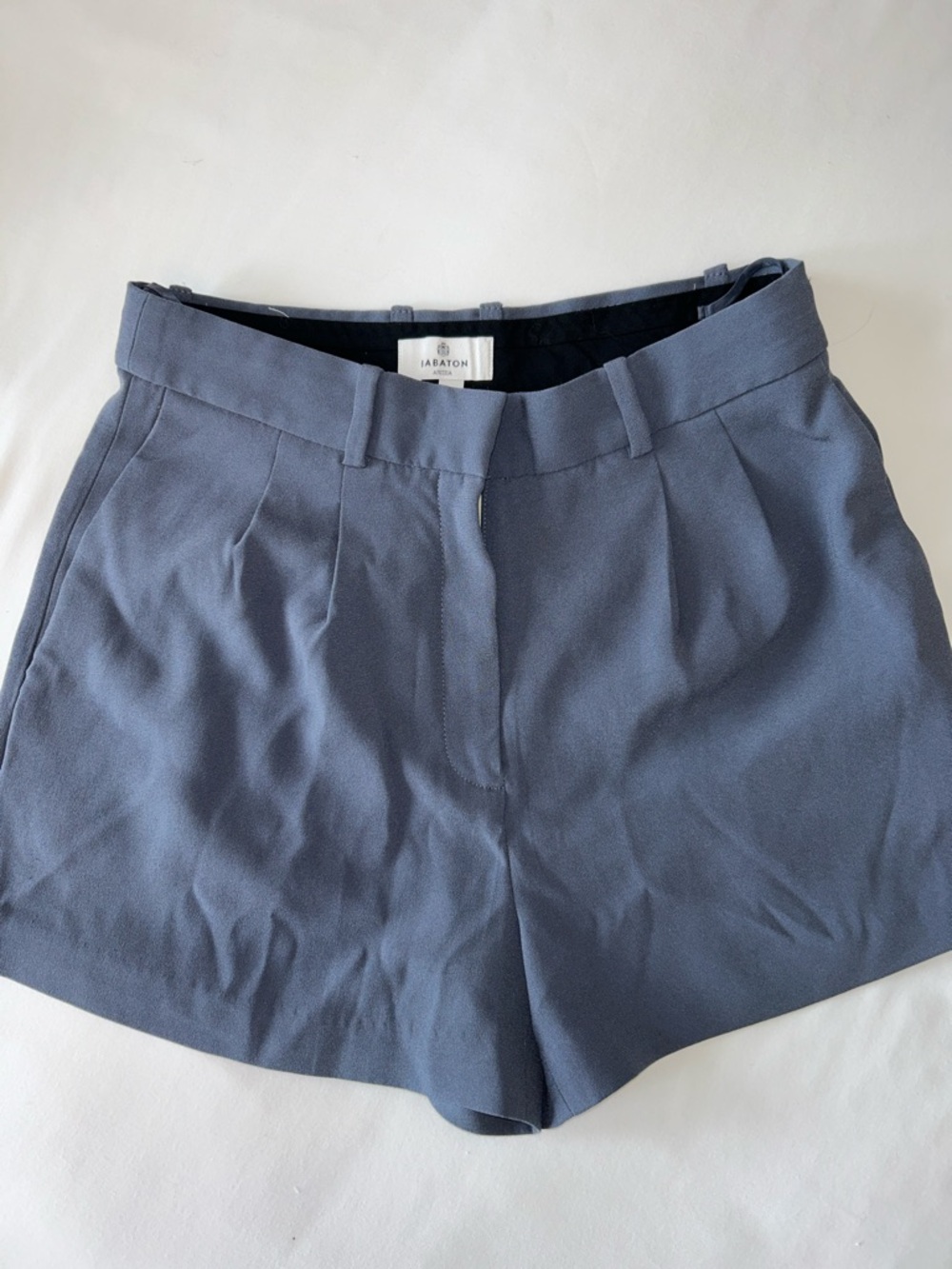 Babaton Tailored High-Waist Shorts in Slate Blue